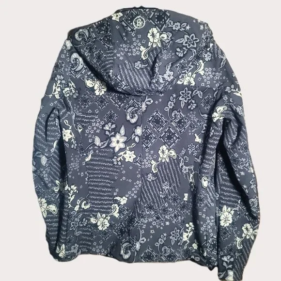 Bogner Fire + Ice Women's Softshell Hood Floral Jacket Gray/Black/Cream - ML - Picture 3 of 15